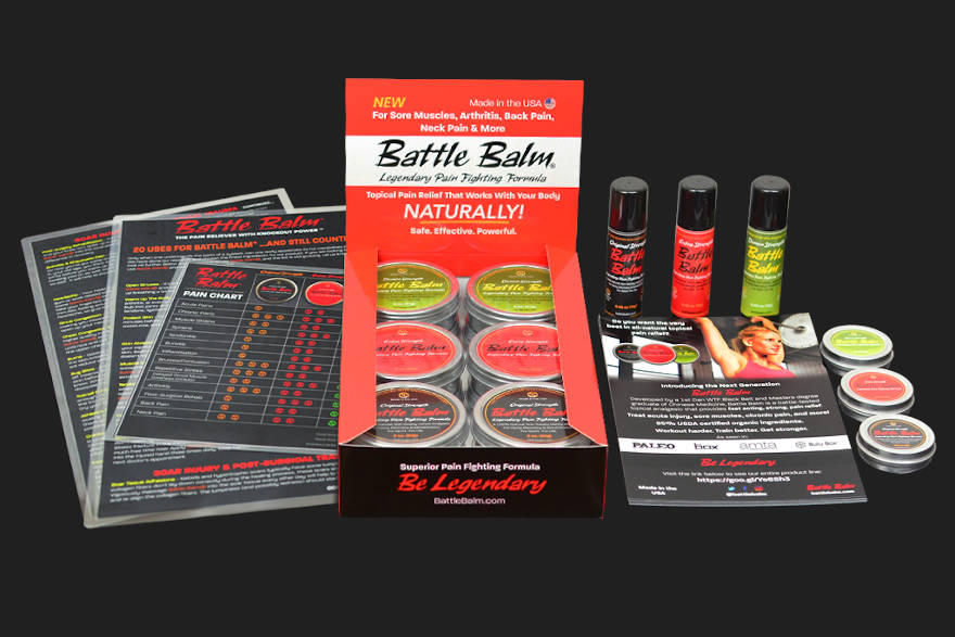 Battle Balm Wholesale Products Display 