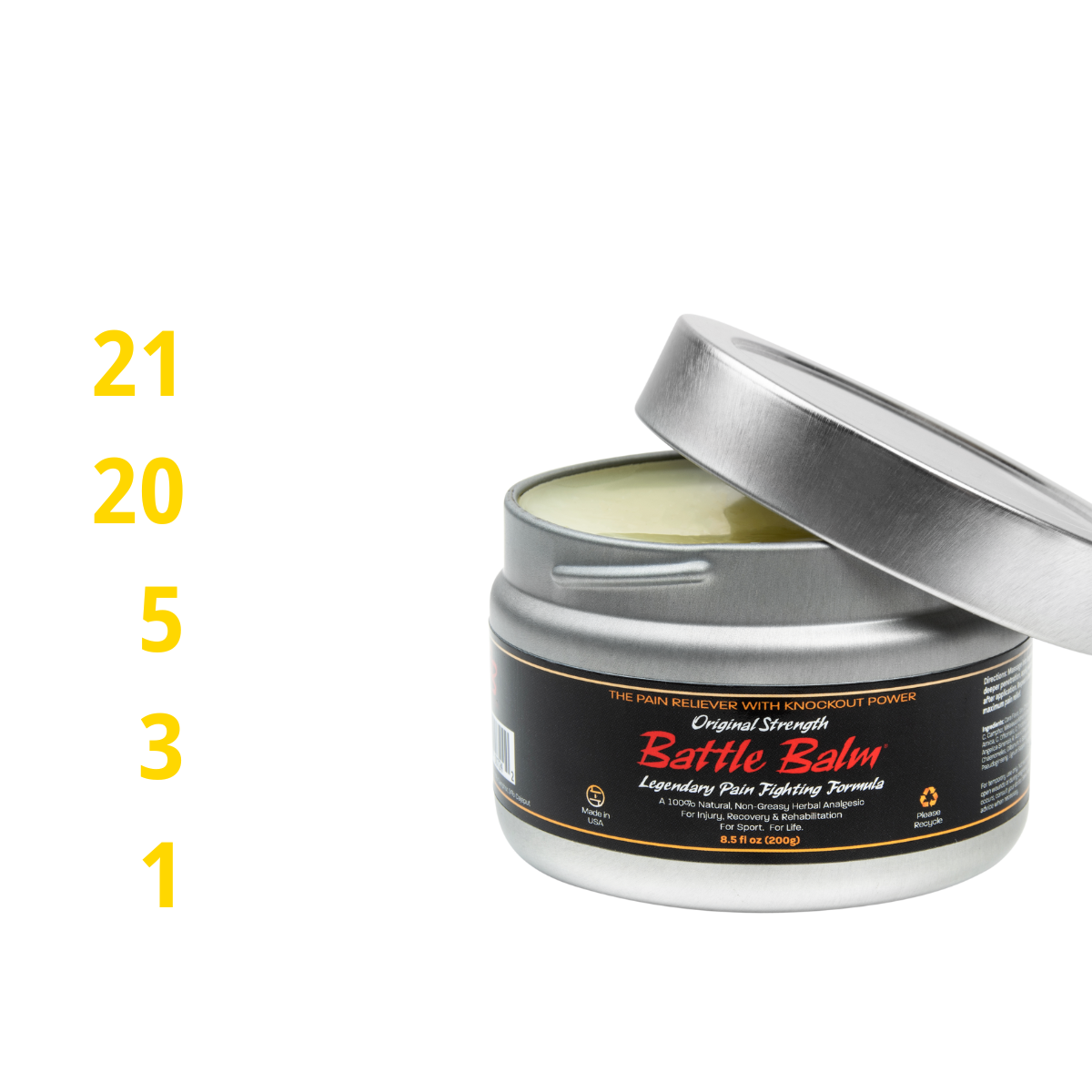 Battle Balm® - Original Strength All Natural & Organic Pain Relief Cream