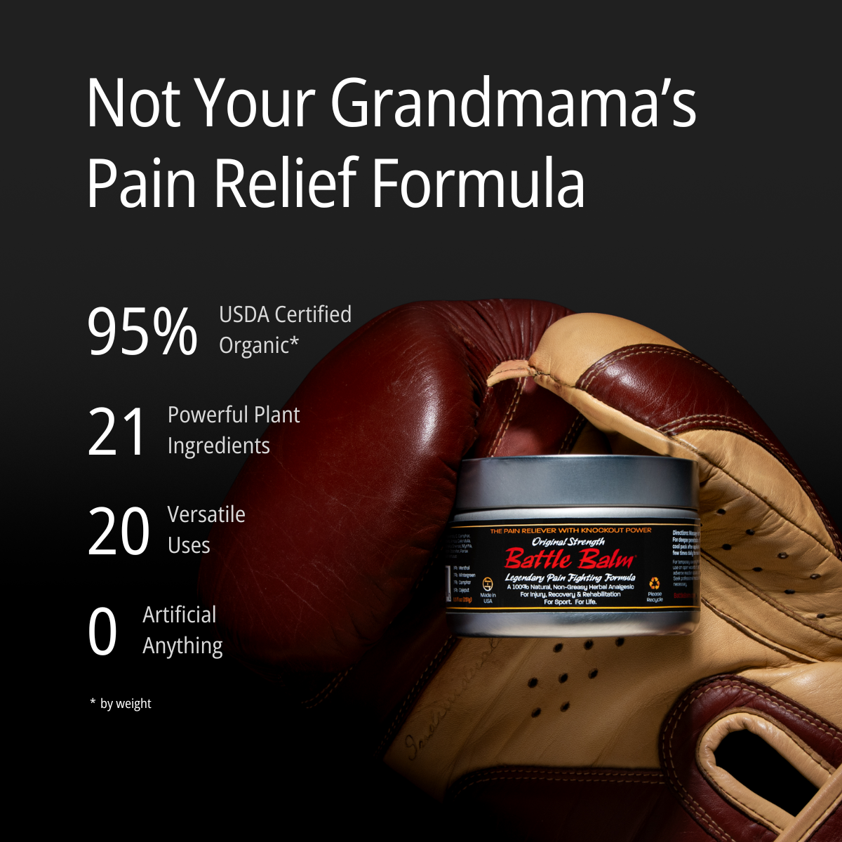 Battle Balm® - Original Strength All Natural & Organic Pain Relief Cream