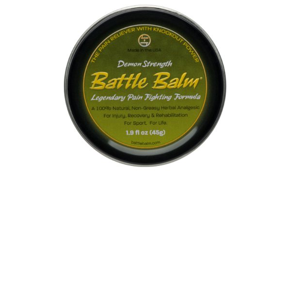 full size demon strength battle balm all natural organic topical pain cream for athletes & high level humans