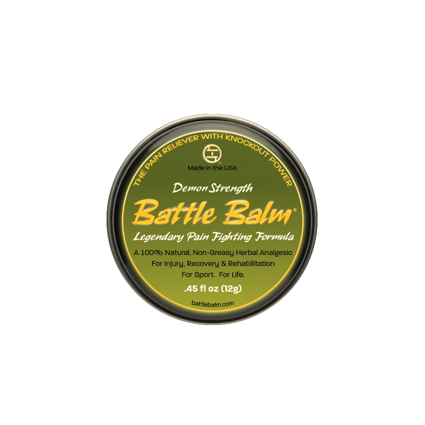 Battle Balm Demon Strength Personal Size Herbal All Natural Topical Pain Relief Cream 0.45oz - For arthritis, sprains, strains, bruises, & more!