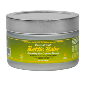 Battle Balm Demon Strength Pro Size Herbal All Natural Topical Pain Relief Cream 8.5 oz - For arthritis, sprains, strains, bruises, & more!