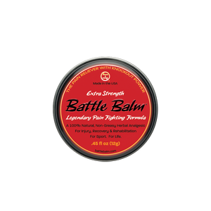 Battle Balm Extra Strength Personal Size Herbal All Natural Topical Pain Relief Cream 0.45 oz - For arthritis, sprains, strains, bruises, & more!