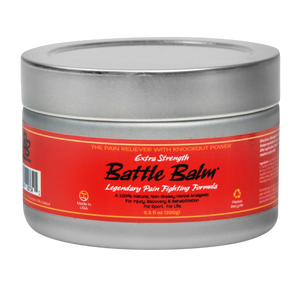 Battle Balm Extra Strength Pro Size Herbal All Natural Topical Pain Relief Cream 8.5 oz - For arthritis, sprains, strains, bruises, & more!