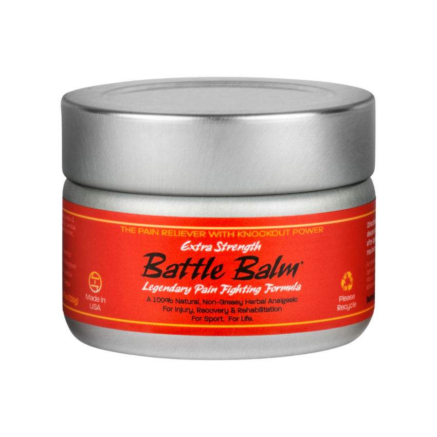 Battle Balm Extra Strength Quad Size Herbal All Natural Topical Pain Relief Cream 4.25 oz - For arthritis, sprains, strains, bruises, & more!