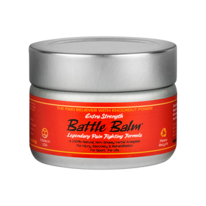 Battle Balm Extra Strength Quad Size Herbal All Natural Topical Pain Relief Cream 4.25 oz - For arthritis, sprains, strains, bruises, & more!