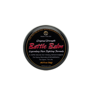 Battle Balm Original Strength Personal Size Herbal All Natural Topical Pain Relief Cream 0.45 oz - For arthritis, sprains, strains, bruises, & more!