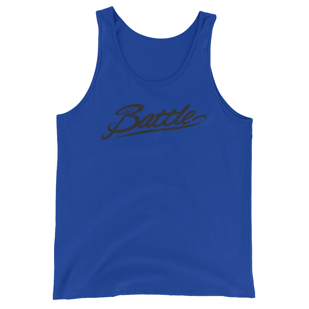 Battle Balm® Battle Black Script Tank Top (Unisex)