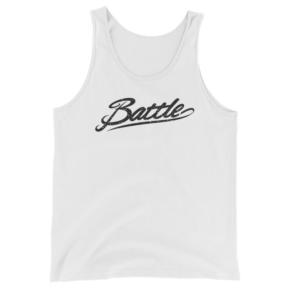 Battle Balm® Battle Black Script Tank Top (Unisex)
