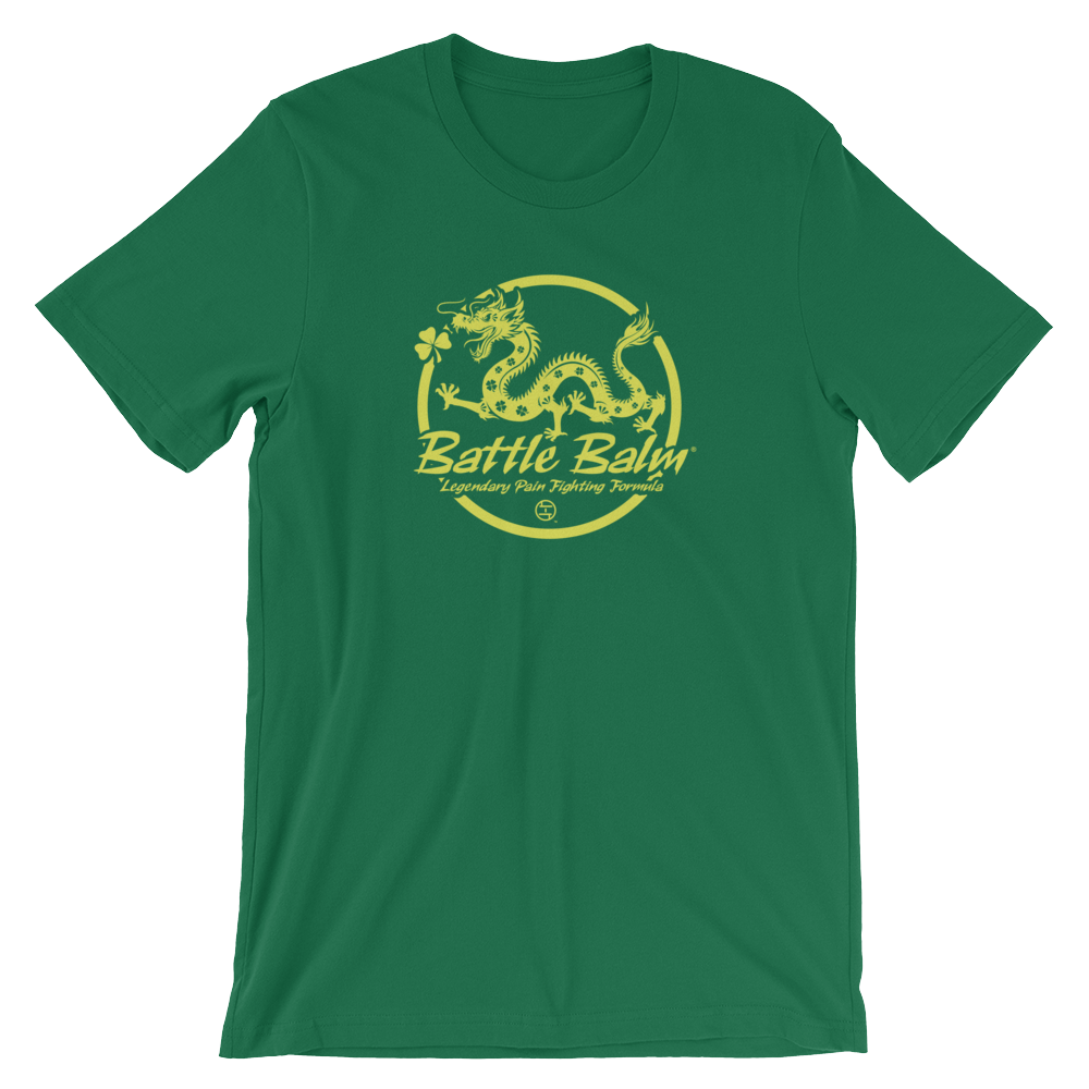 Luck O&#39; The Dragon Tee-Shirt unisexe à manches courtes (Vert)
