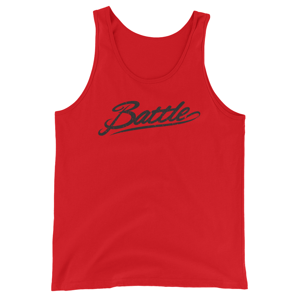 Battle Balm® Battle Black Script Tank Top (Unisex)