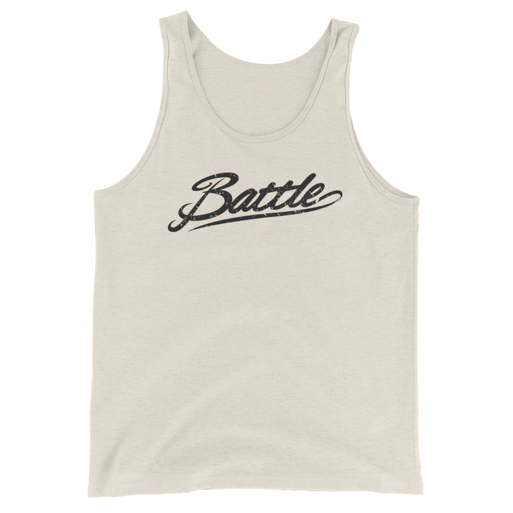 Battle Balm® Battle Black Script Tank Top (Unisex)