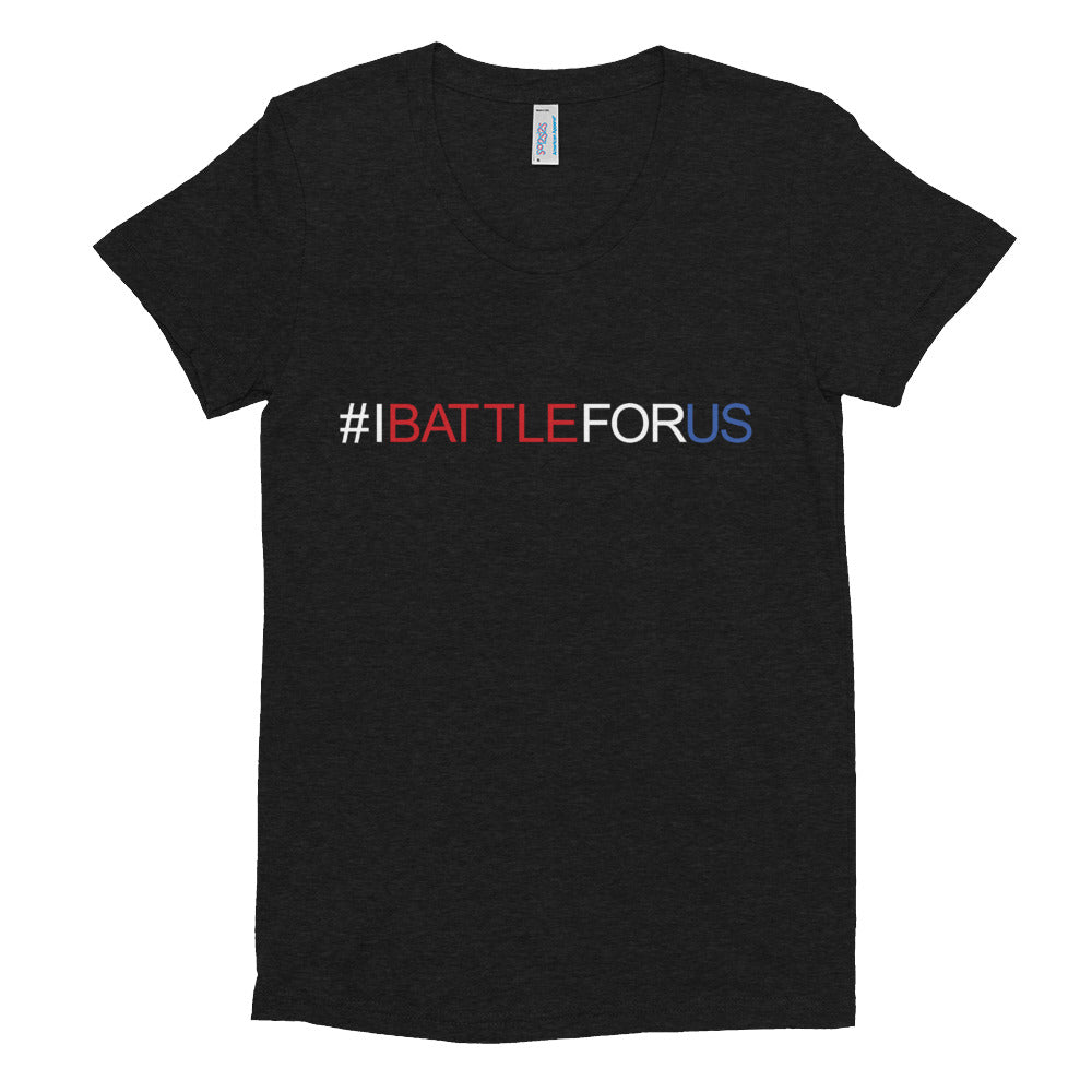 BATTLE BALM® #IBATTLEFORUS RWB TEE-SHIRT (WOMENS)